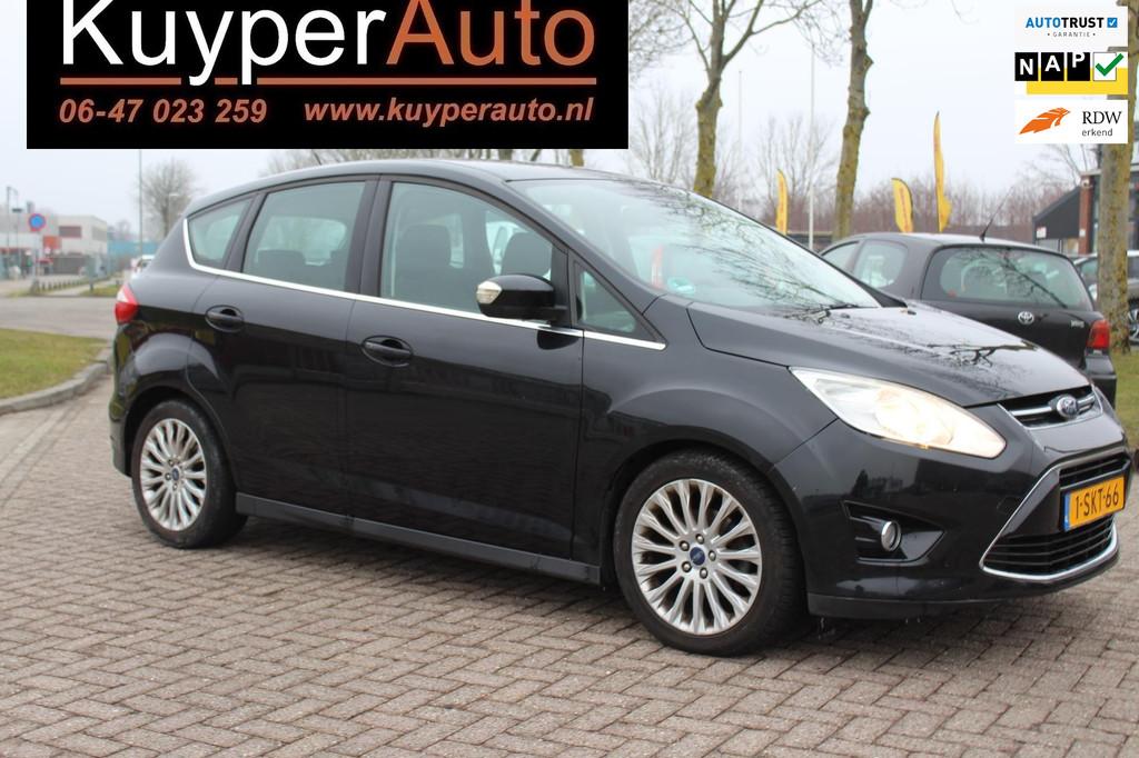 Ford C-Max 1.0 Titanium NAP CLIMA NAVI PARKEERSENSOREN, Euro 5, 125 pk, Gebruikt, Zwart