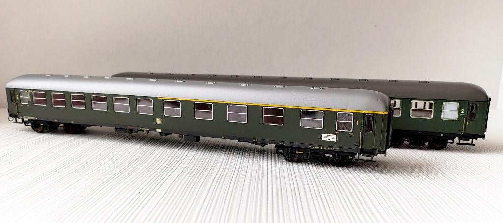 Set van 2 Roco DB D-treinrijtuigen 1e/2e en 2e klas, Gebruikt, Gelijkstroom, Wagon, Ophalen of Verzenden