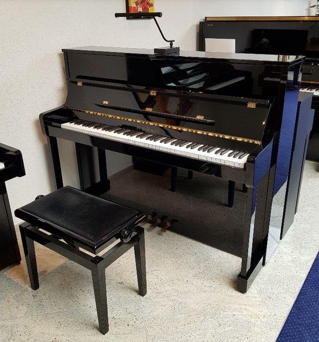 Schimmel 116S PE piano occasion (1997) zwart hoogglans, Gebruikt, Zwart, Ophalen of Verzenden, Piano