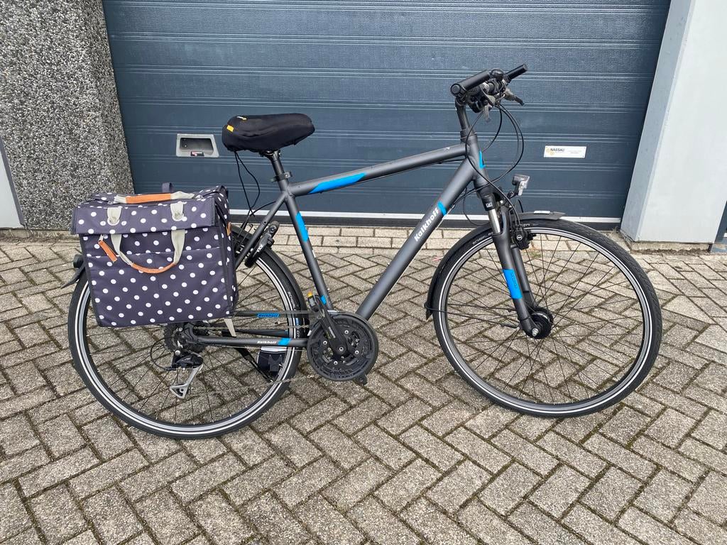 Heren toerfiets zo goed als nieuw, 10 versnellingen, maat 55, 53 tot 57 cm, Ophalen of Verzenden, Zo goed als nieuw, 10 tot 15 versnellingen