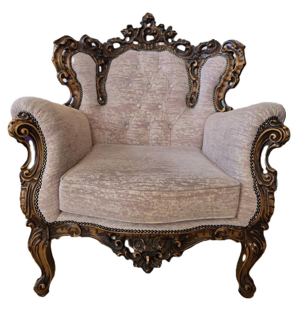 Antieke Louis VX fauteuils, nieuw gestoffeerd, Ophalen