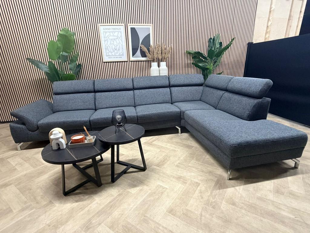 ZGAN Montel Modena Hoekbank - Donker Grijs - 345 x 215