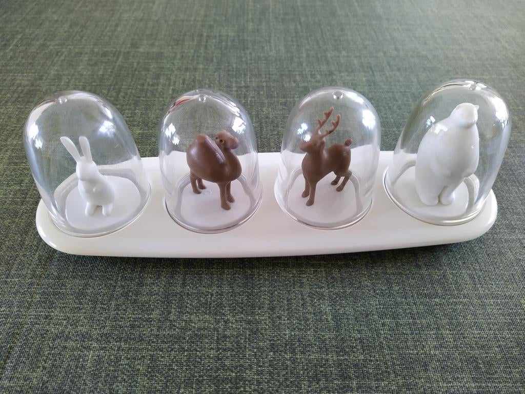 Kruidenpotjes van Qualy, 4 seizoenen, dieren, Ophalen of Verzenden, Zo goed als nieuw, Kunststof, Overige merken