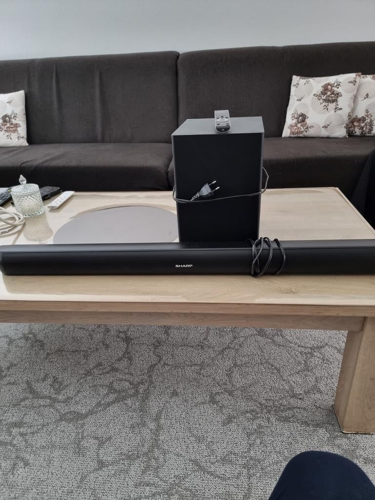 SHARP SOUNDBAR met SUBWOOFER, Ophalen of Verzenden, Zo goed als nieuw