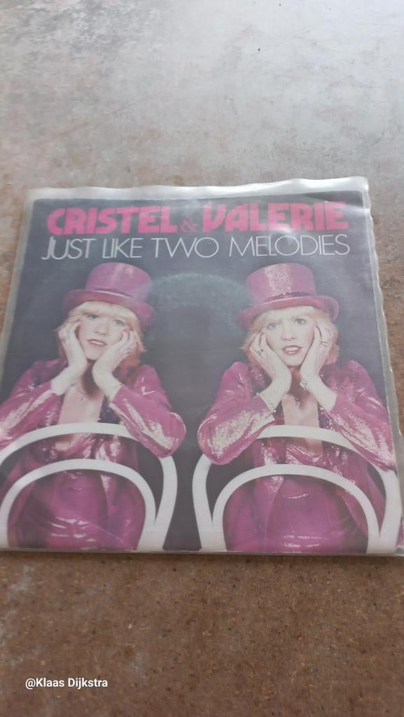 Cristel & Valerie - Just Like Two Melodies, Ophalen of Verzenden, Zo goed als nieuw, Pop