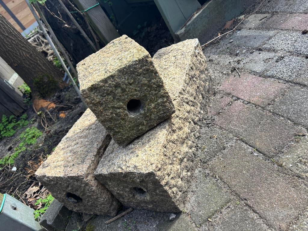 Fontein stenen set van 3, Tuin en Terras, Ophalen, Zo goed als nieuw