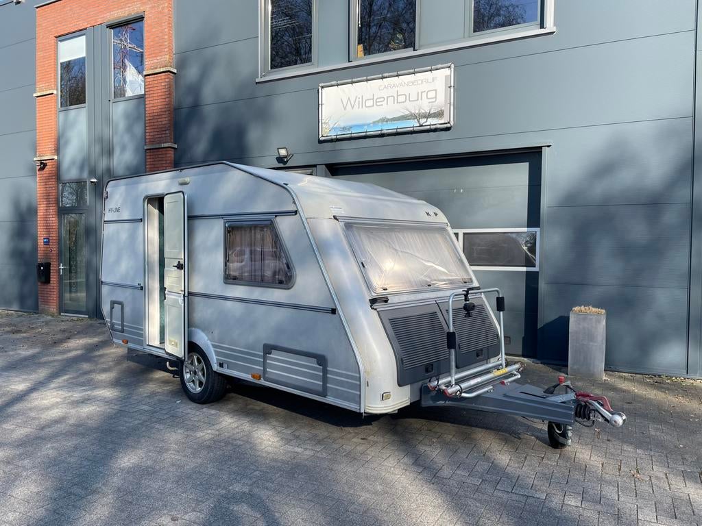 Stoere èn complete Kip Hy Line 41ekl, lengtebed, zonnepaneel, Caravans en Kamperen, Caravans, Dwarsbed, Rondzit, Kip, Bedrijf