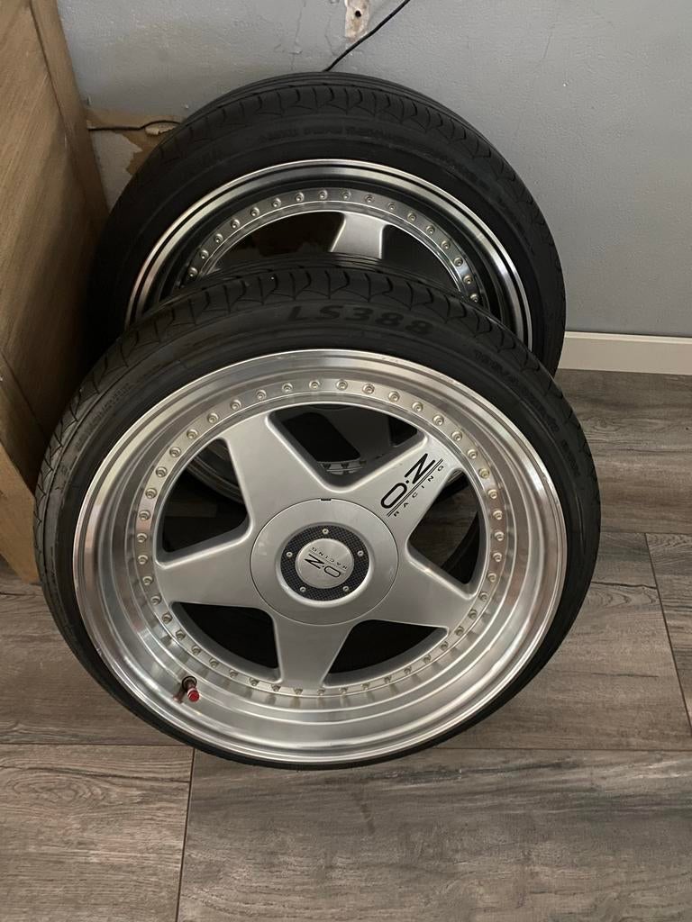 OZ Racing velgen met banden replica, Gebruikt, Banden en Velgen, Ophalen of Verzenden, Personenwagen
