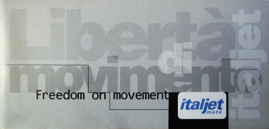 Folder ITALJET Dragster Velocifero Torpedo Fast Boy 1998, Fietsen en Brommers, Ophalen of Verzenden, Nieuw