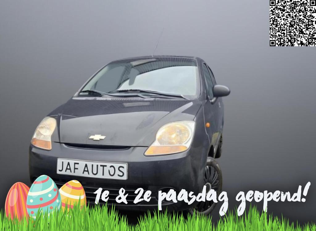 Chevrolet Matiz 0.8 1ste eigenaar 5drs elek pakket nw apk!, Voorwielaandrijving, Gebruikt, Zwart, Origineel Nederlands