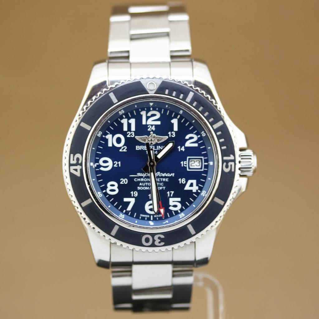 Breitling Superocean II 42 Ref. A17365, Staal, Gebruikt, Staal, Breitling