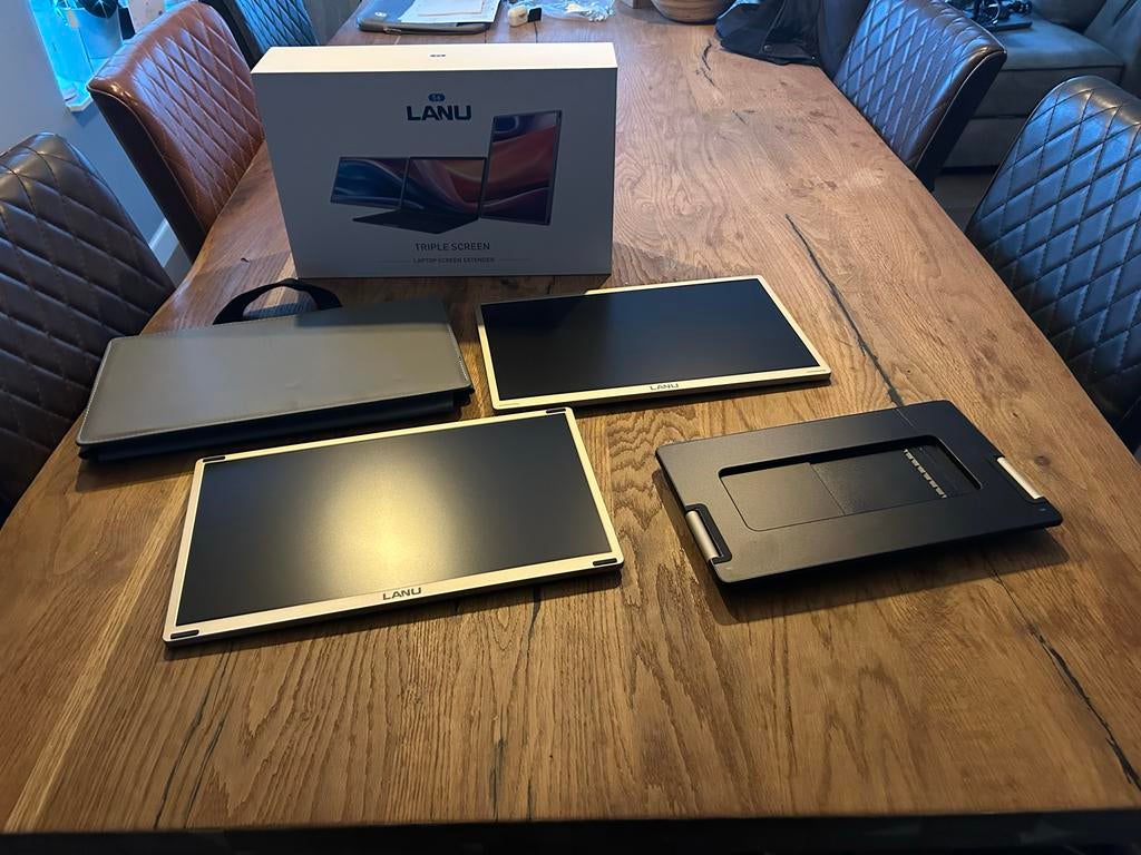 LANU Triple Screen Laptop Extender, Computers en Software, Monitoren, Ophalen of Verzenden, Gebruikt
