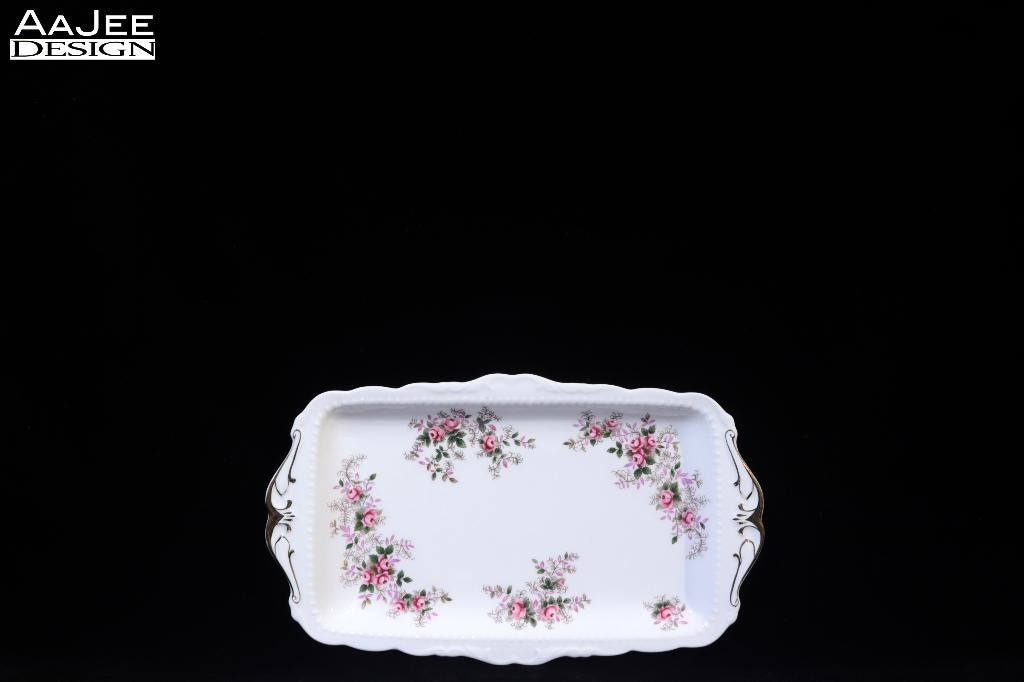 Royal Albert – Lavender Rose – Cakeschaal – Rozenpatroon, Ophalen of Verzenden