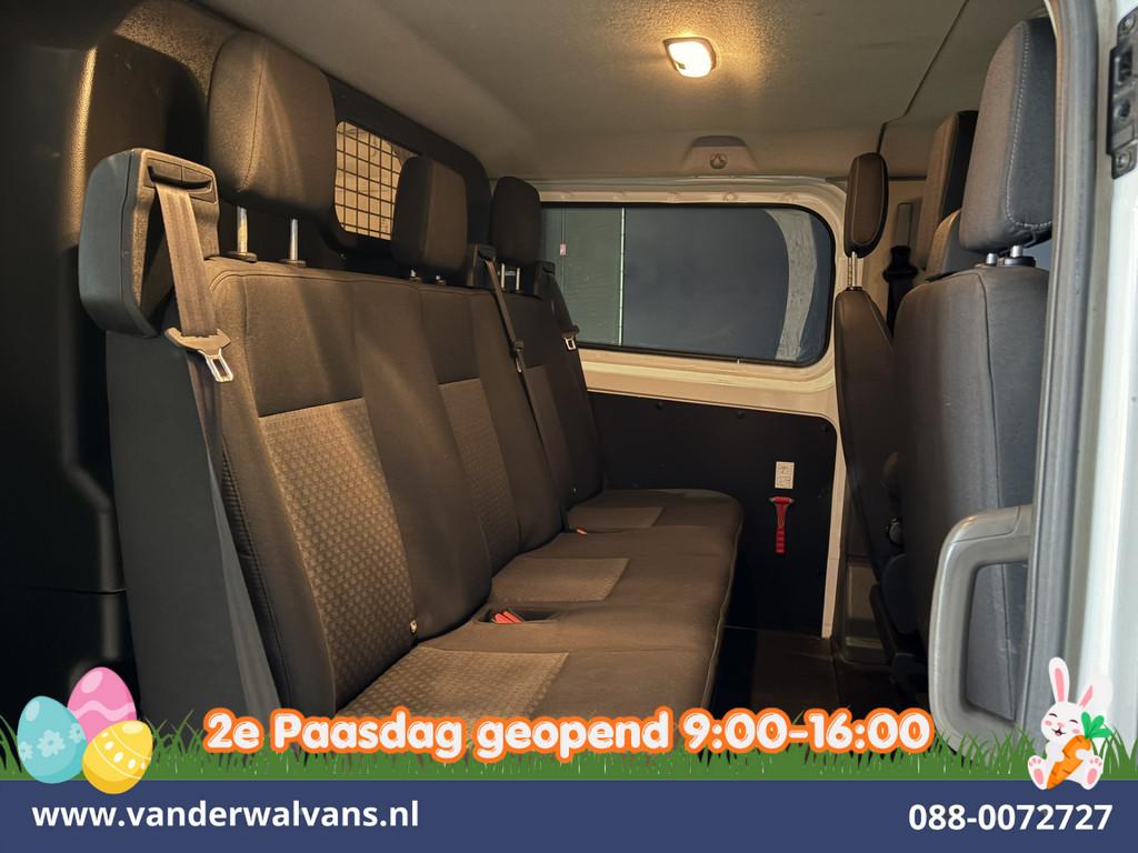 Ford Transit Custom 2.0 TDCI 130pk L2H1 Dubbele Cabine Euro6, Voorwielaandrijving, 4 cilinders, 1991 kg, Wit