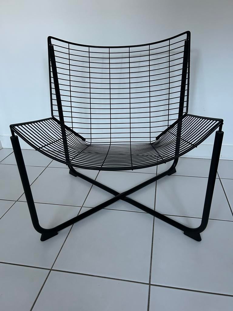 Zwarte draadstoel, Huis en Inrichting, Stoelen, Ophalen, Gebruikt, Zwart, Metaal