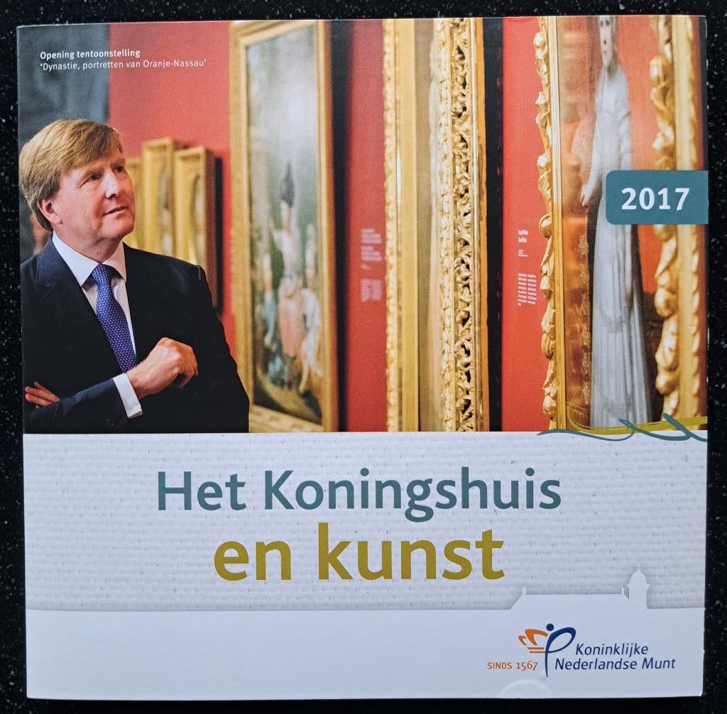 Themaset 2017 - Het Koningshuis en kunst, Postzegels en Munten, Munten | Nederland, Setje, Zilver, Euro's, Ophalen of Verzenden