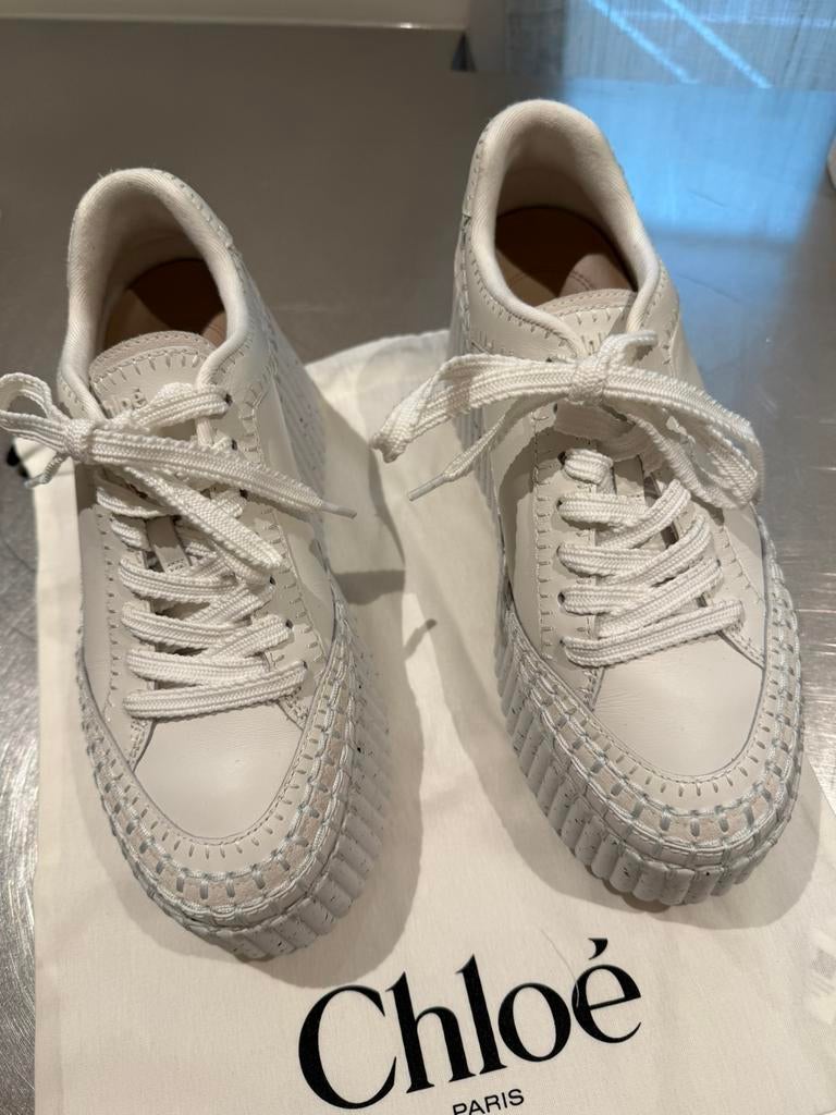 Chloe sneakers maat 38, Verzenden, Wit, Sneakers of Gympen, Zo goed als nieuw