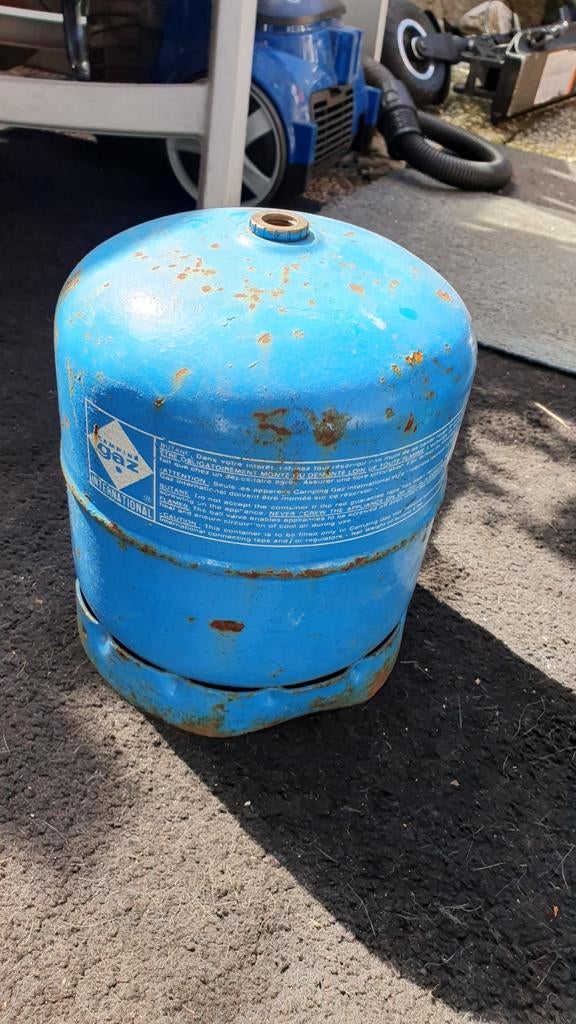 Campingaz gasfles (leeg), Ophalen, Gebruikt