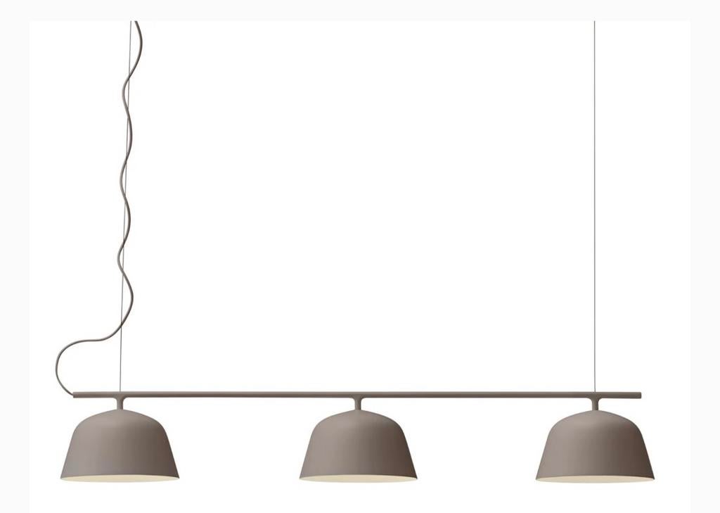 MUUTO Ambit Rail Hanglamp - Taupe Design Verlichting, Ophalen, Zo goed als nieuw, Scandinavisch, modern, Metaal