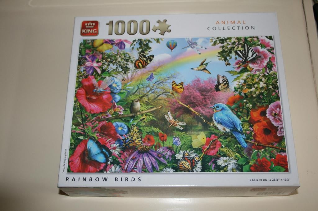 Legpuzzel, vogels, 1000 st., Ophalen of Verzenden, 500 t/m 1500 stukjes, Zo goed als nieuw, Legpuzzel