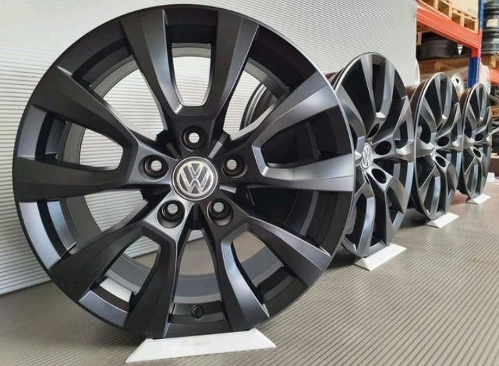 NIEUW! 17 Inch T6 T5 Bus ORIGINELE VW Velgen Zwart 235 55 17, Auto-onderdelen, Banden en Velgen, Bestelwagen, Velg(en), Nieuw