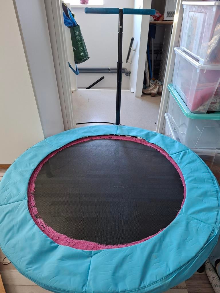 Kleine fitness trampoline met handvat, Ophalen, Gebruikt, Benen, Overige typen