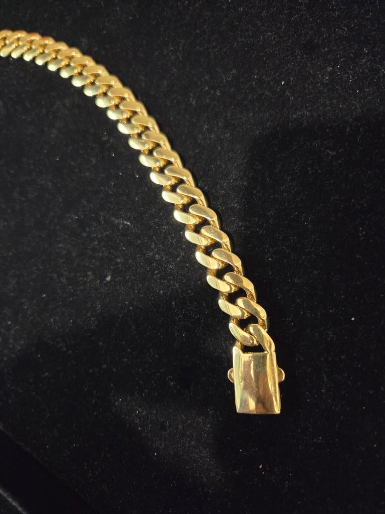 14 k gouden cuban armband 31,8 gram, Ophalen of Verzenden, Nieuw, Goud, Goud