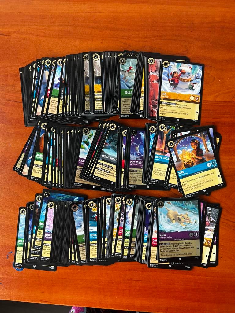 Disney Lorcana Winter Spells Kaarten Collectie, Ophalen of Verzenden, Zo goed als nieuw, Meerdere kaarten