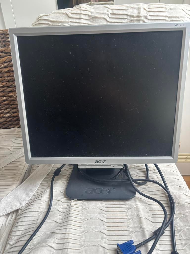 Acer AL1716 Monitor - 17 inch LCD Scherm, Computers en Software, Monitoren, Ophalen, Gebruikt, Kantelbaar, Overige resoluties
