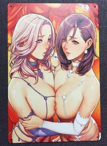 Sexy Pin Up Anime naakt lingerie waifu Metalen wandbord, Ophalen of Verzenden, Kuifje, Nieuw, Beeldje of Figuurtje