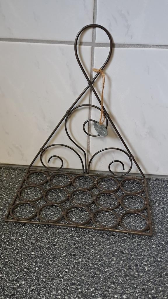 Vintage eierrekje metaal - 15 eieren, Onbekend, Ophalen of Verzenden, Zo goed als nieuw, Onbekend