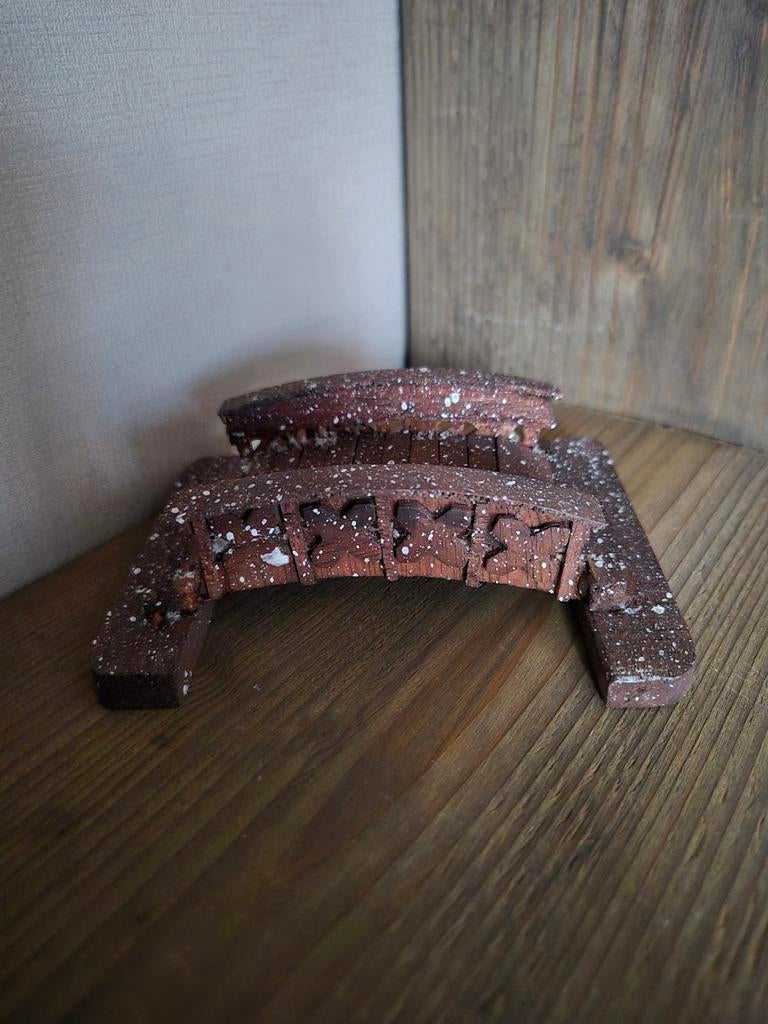 Kerstdorp mooie brug kersthuisjes, Diversen, Ophalen of Verzenden, Zo goed als nieuw