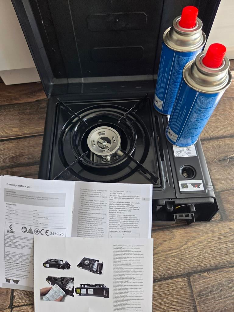 Camping gasstel met koffer, Ophalen of Verzenden, Nieuw