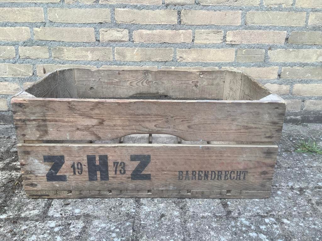 Houten kist Barendrecht 1973 veilingkist, Huis en Inrichting, Ophalen, Gebruikt, 50 tot 100 cm, Minder dan 50 cm