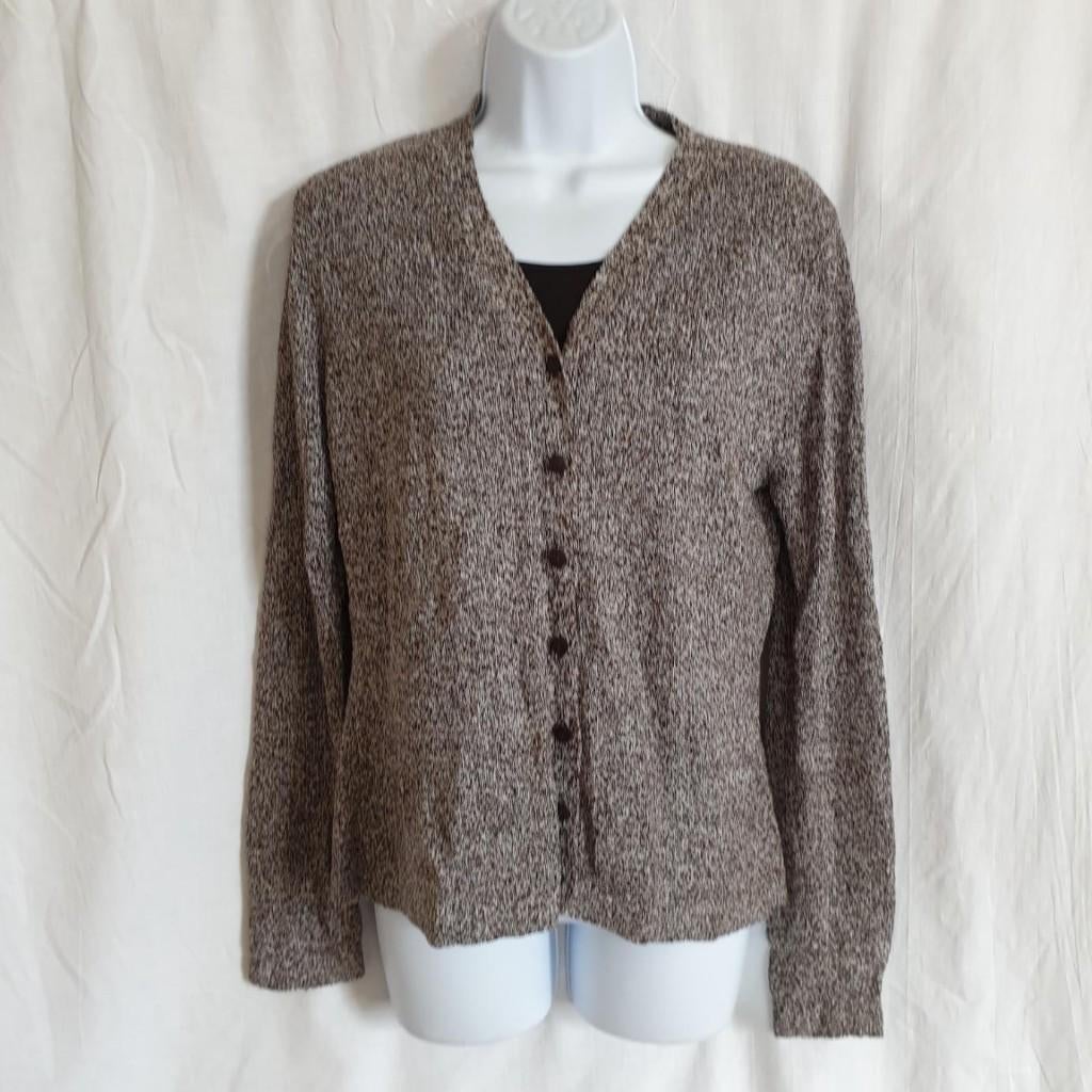 Mooi bruin wit vest. Mt L., Kleding | Dames, Truien en Vesten, Zo goed als nieuw, Maat 42/44 (L), Bruin, Ophalen of Verzenden