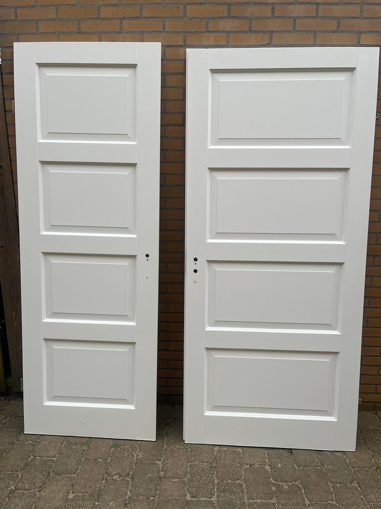 Masive binnendeuren, Doe-het-zelf en Verbouw, Deuren en Horren, Ophalen, Binnendeur, Zo goed als nieuw, 200 tot 215 cm