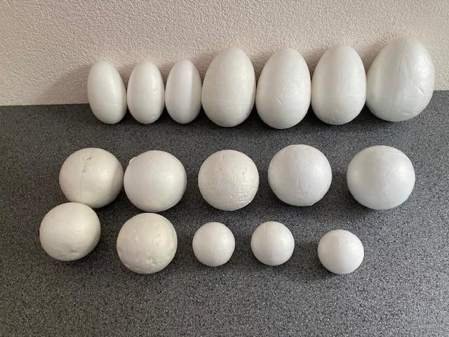 PASEN, ZELF VERSIERING MAKEN!!  piepschuim eieren en ballen, Ophalen of Verzenden, Nieuw, Materiaal