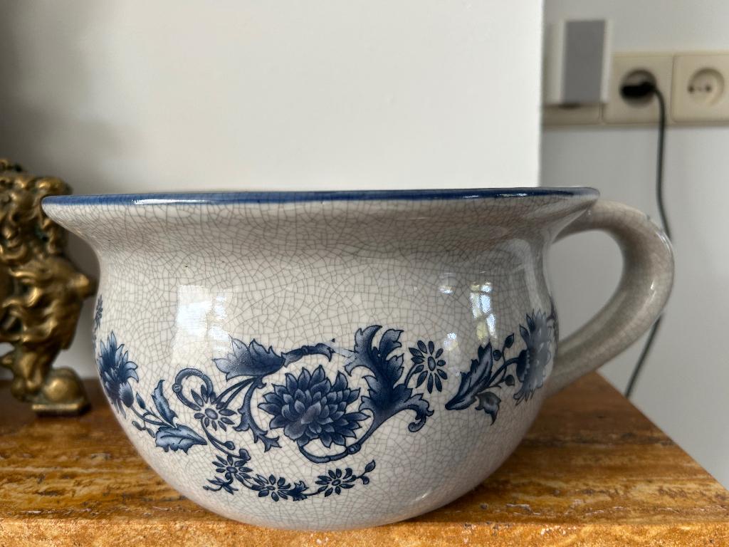 Delfts handmade pispot, Ophalen