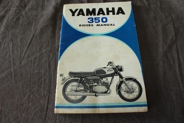Yamaha 350 YR1 motorcycle rider's manual 1967/ 1968 ?, Motoren, Handleidingen en Instructieboekjes, Yamaha, Ophalen of Verzenden