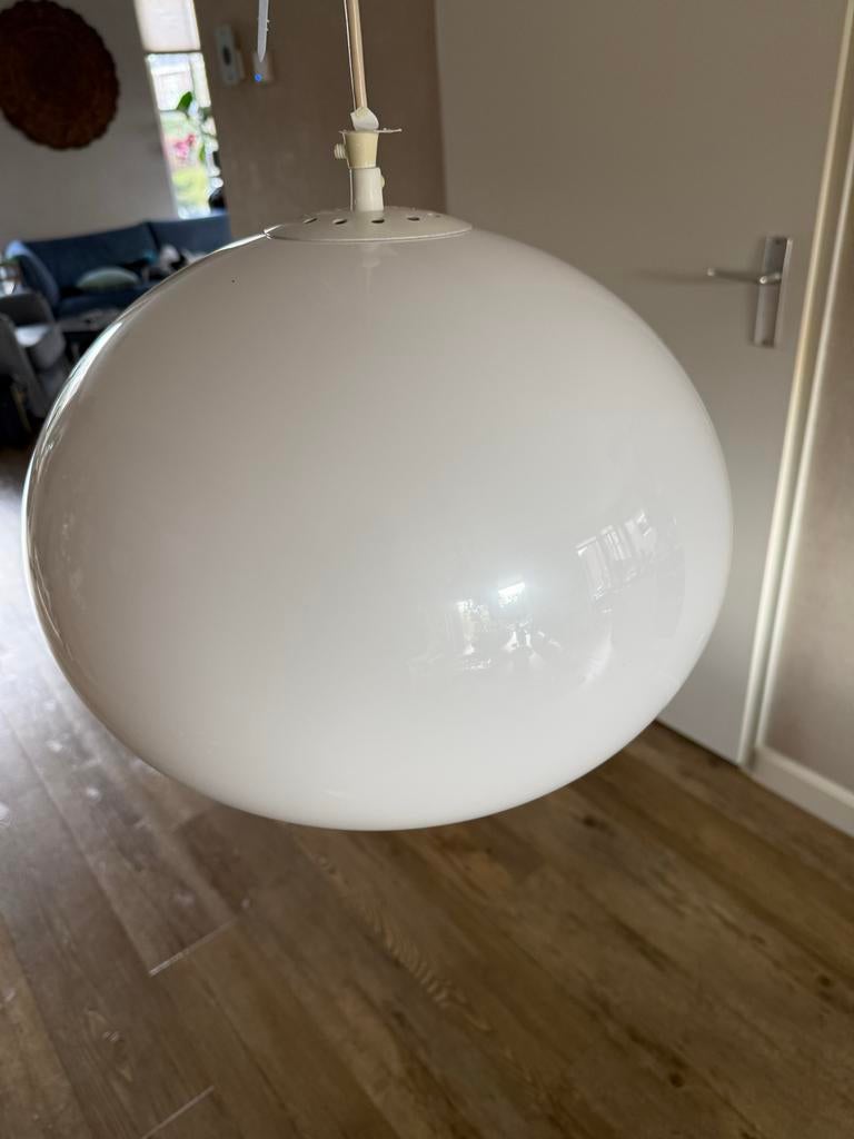 Vintage Dijkstra hanglamp bol, Gebruikt, Ophalen of Verzenden, Gijpsvintage, Space age