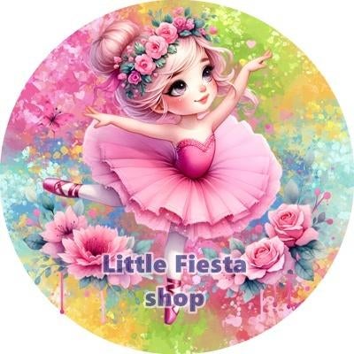 L1296 icing frosting ballet 19cm eetbare taart plaat print, Ophalen of Verzenden, Nieuw, Taarten, Versiering