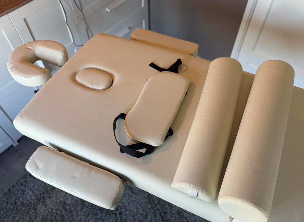 tectake - 3 zones massagetafel behandeltafel, Sport en Fitness, Massageproducten, Ophalen, Zo goed als nieuw, Massagetafel