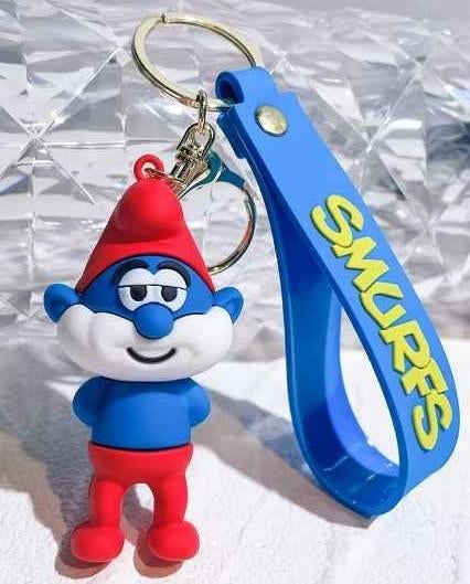 sleutelhanger Grote Smurf uit De Smurfen - nieuw  (2), Ophalen of Verzenden, Nieuw, Knuffel of Figuurtje