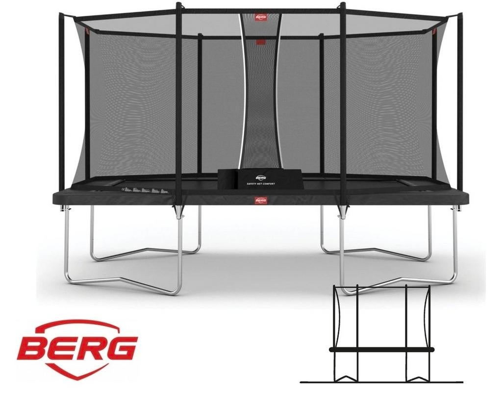 BERG Trampoline met veiligheidsnet en ladder, Ophalen, Gebruikt