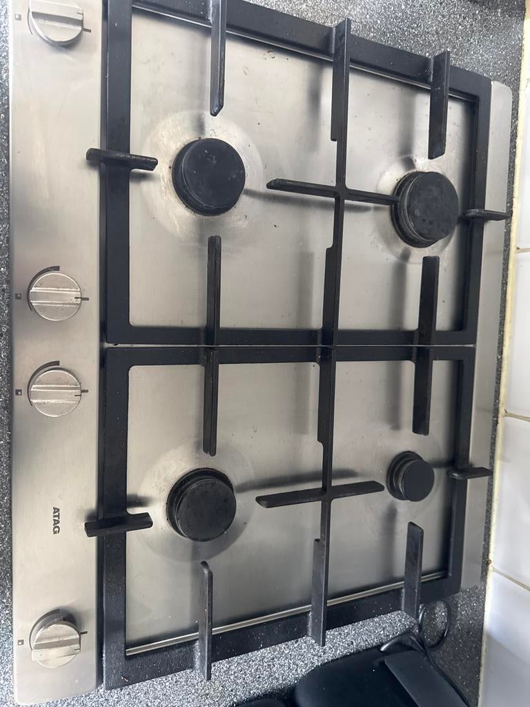 Atag gasfornuis 60x57, Ophalen, Gebruikt, 4 kookzones, Inbouw