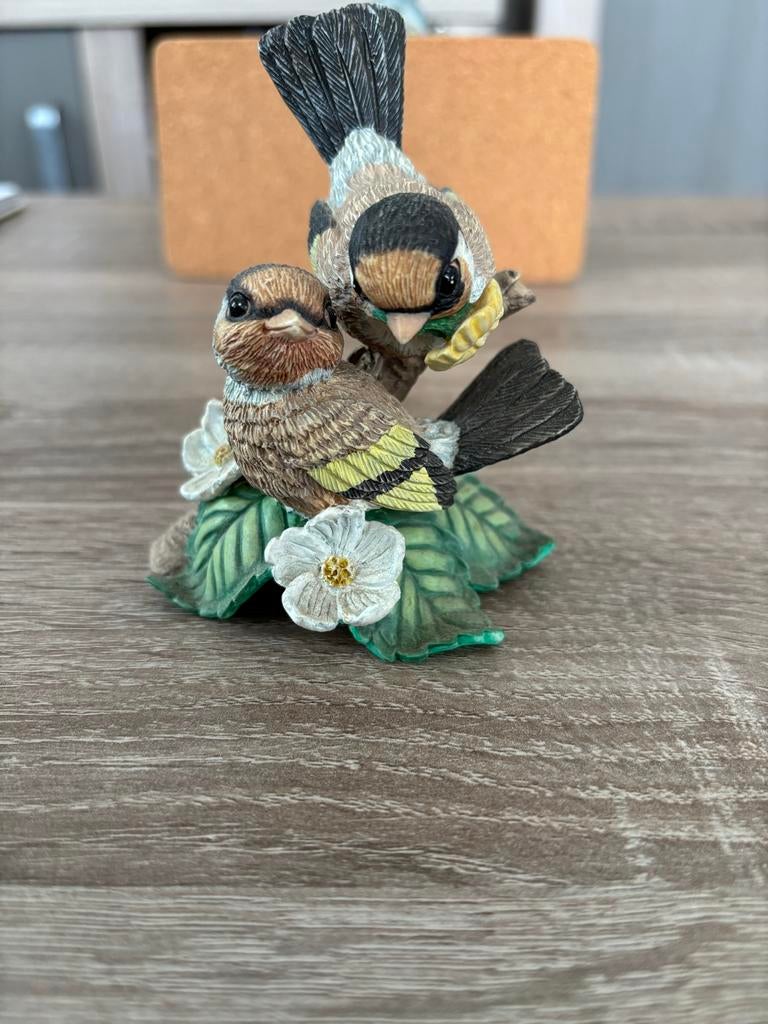 Set van 6 decoratieve vogelbeeldjes van Garden Romance, Verzamelen, Beelden en Beeldjes, Ophalen, Zo goed als nieuw, Dier