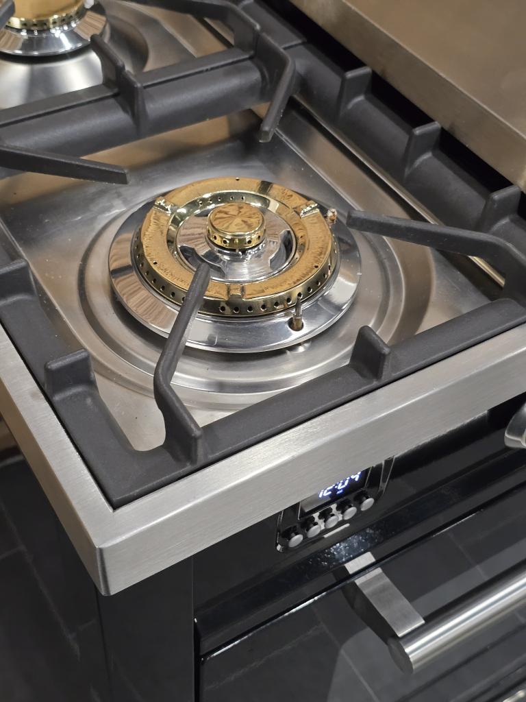 Luxe Fornuis Boretti 90cm hoogglans zwart + rvs 300 oven, Niet ingevuld, 60 cm of meer, Niet ingevuld, Ophalen of Verzenden