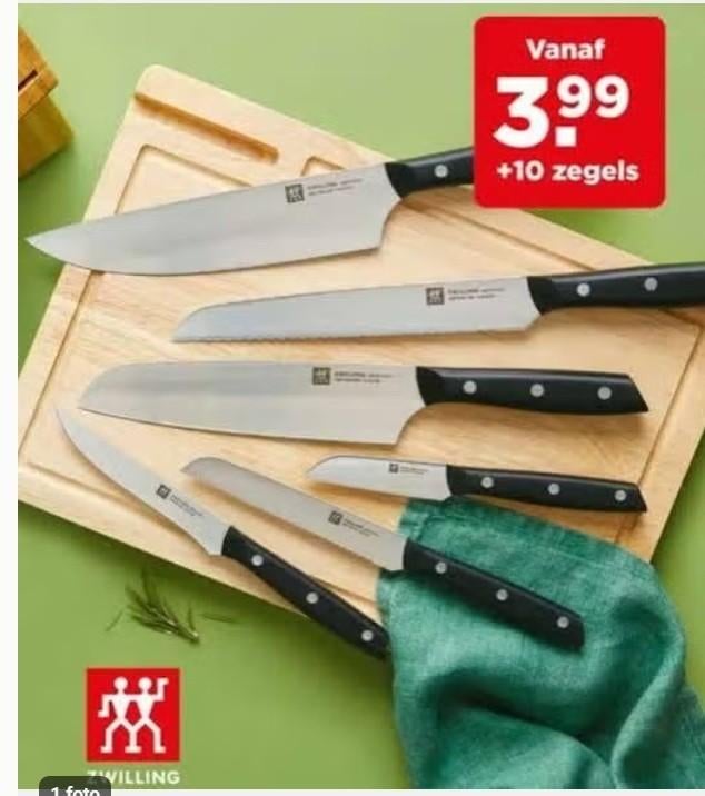 2 Volle digitale spaarkaart van Plus Zwilling messen zegels, Verzamelen, Supermarktacties, Plus, Ophalen