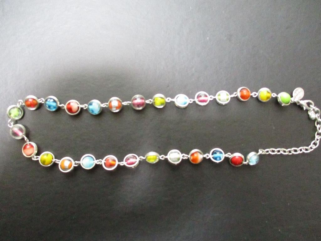 stoere, MKM keting ronde losse kralen in ijzer element zga, Sieraden, Tassen en Uiterlijk, Kettingen, Ophalen of Verzenden, Zo goed als nieuw