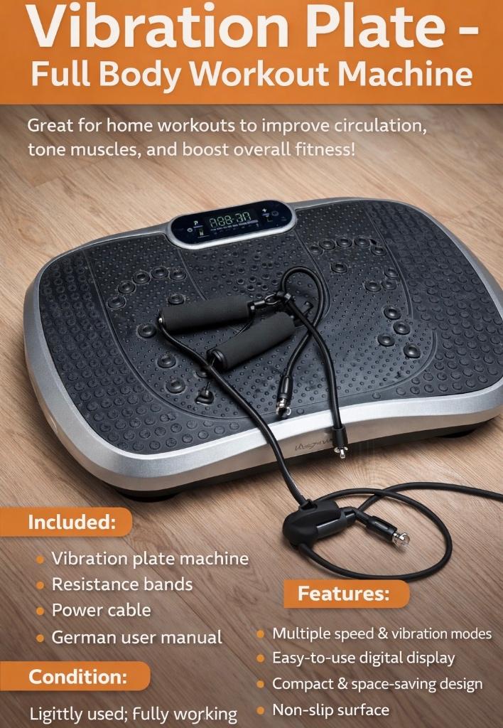 Vibration Plate, Ophalen, Kunststof, Gebruikt, Buik